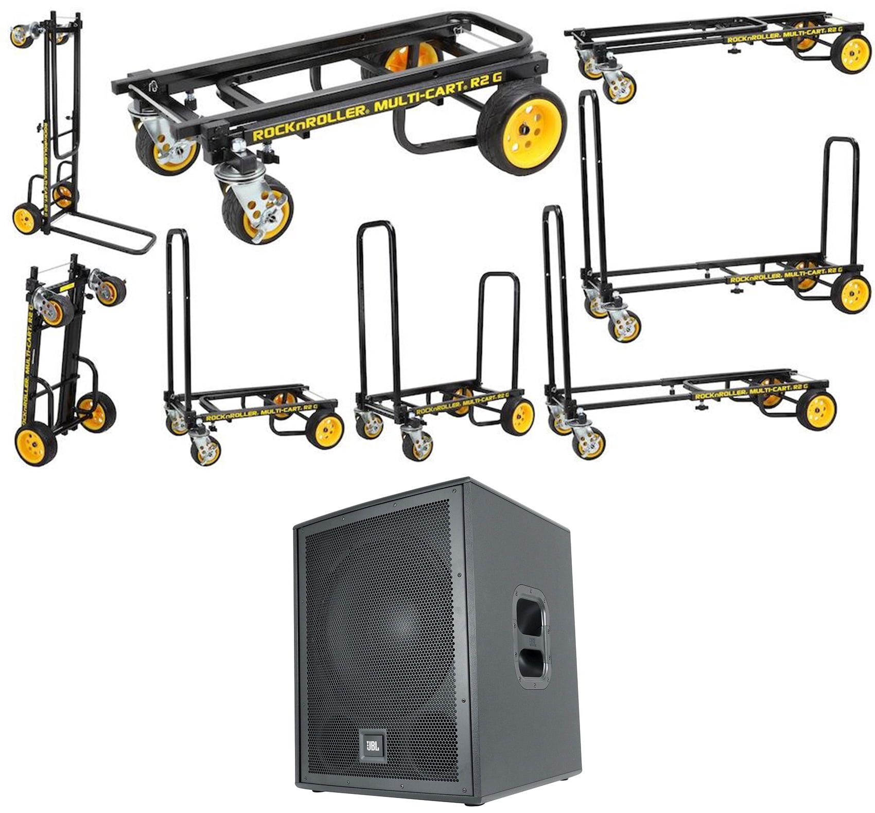 JBL IRX115S 1300w 15" Powered Subwoofer Pro Audio PA Sub + Transport