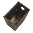 thumbnail image 4 of Rectangular Trash Can Rustic Wood Waste Basket Farmhouse Garbage Container Bin, 4 of 8