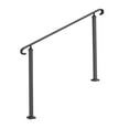 thumbnail image 7 of Outdoor Stair Handrails, 3-5 Step Wrought Iron Railing, Black Hand Rail for Concrete/Wood Steps, Flexible Porch Railing, Safety Handrails, 7 of 7