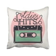 thumbnail image 1 of Funda de Almohada ABPHQTO Música Retro y Éxitos Antiguos 45x45 cm, 1 of 1