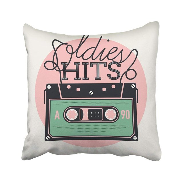 Funda de Almohada ABPHQTO Música Retro y Éxitos Antiguos 45x45 cm