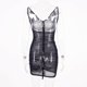 thumbnail image 4 of Gibobby Lencería para sexo Vestido de fiesta de mujer para mujer Bod-ycon Mesh Party Neon Sheer Mini Beach Summer(Negro, M), 4 of 5