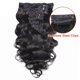 thumbnail image 2 of Kislemon Extensiones De Cabello Humano Con Clip, Ondulado, 100 % Cabello Humano Sin Procesar, Barato, 8 Piezas/Lote, 4.29 Oz Con 18 Clips (24 Pulgadas), 2 of 5