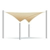 ALEKO Waterproof Sun Shade Sail - Square - 10 x 10 Feet - Sand