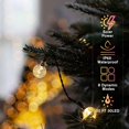 thumbnail image 2 of Solar String Lights for Outside, 16.4FT 20 LED Crystal Globe String Lights, Solar Powered Outdoor Lights with 8 Lighting Modes, Patio Hanging Lights for Garden, Camping and Party Décor Warm Whit, 2 of 7