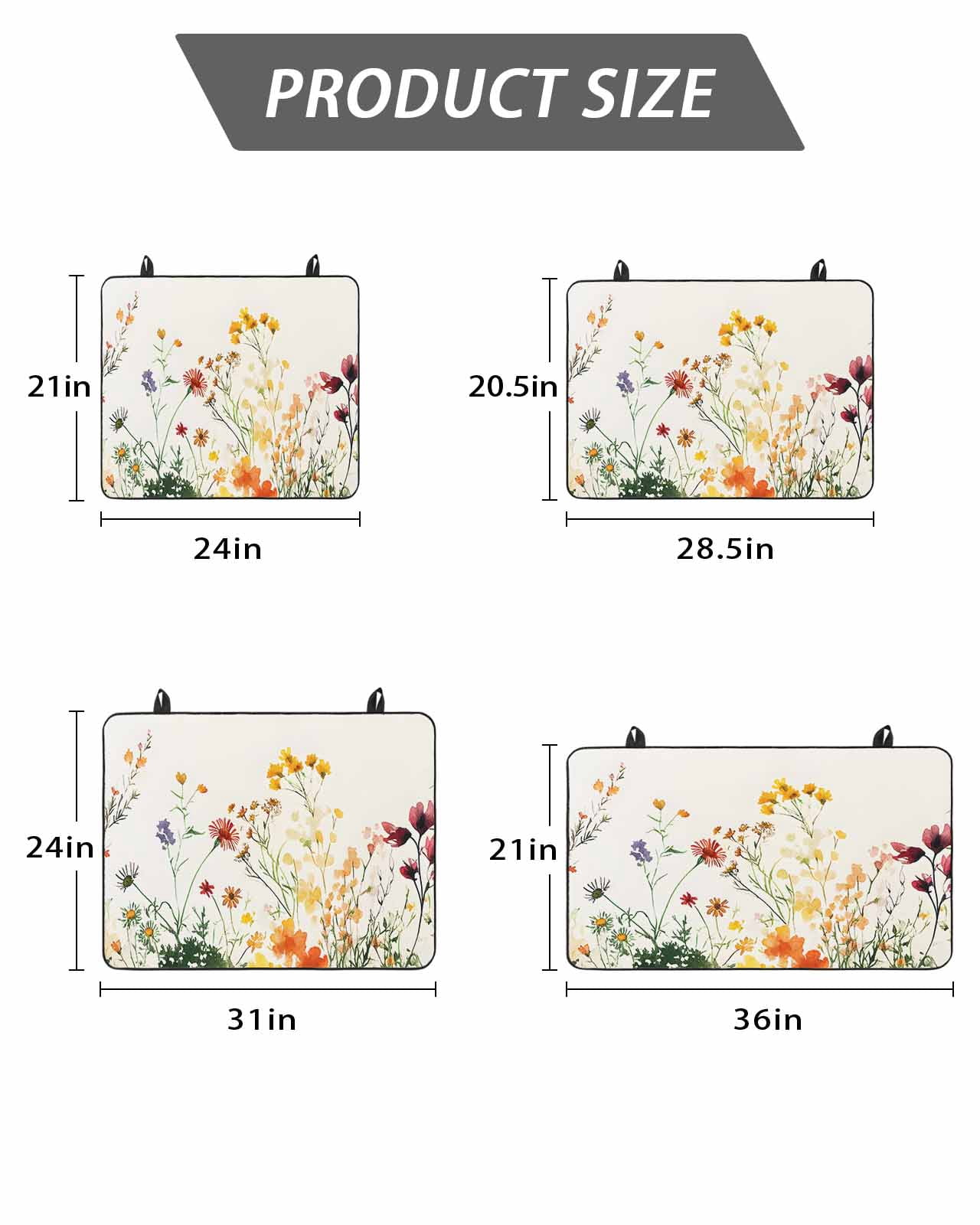 Stove Top Covers for Electric Stove, Beige Floral Spring Glass Stovetop Cover Protector, Vintage Farmhouse Flowers Induction Cooktop Protector Oven Mat for Kitchen Countertop 24"x21"