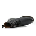 thumbnail image 6 of Polar Fox Knoxville MPX806068 Mens Casual Work Laced Classic Motorcycle Combat Zipper Boots, in Midnight Navy, Men's Size 7, 6 of 8