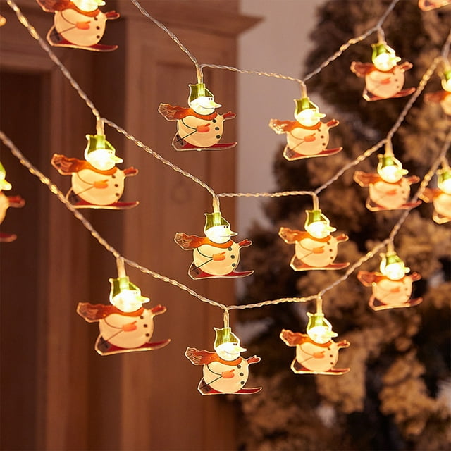 Christmas Outdoor String Lights,Led Christmas Tree String Lights,Lighted Christmas Decor Include Clear LED Lights Hanging Lantern Christmas Tree Pendant Novel Props Light for Xmas Party Home Decor