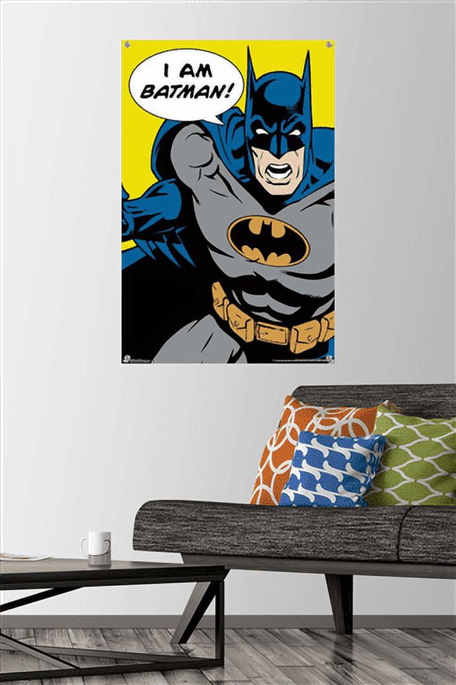 DC Comics - Batman - I Am Batman Wall Poster with Push Pins, 22.375" x 34"