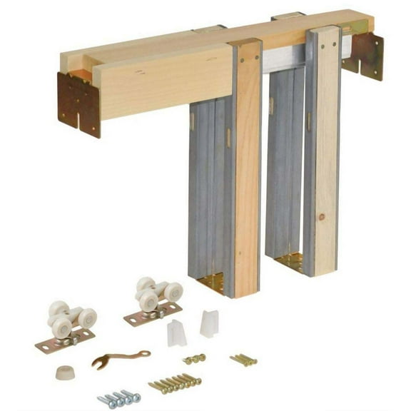 Johnson Hardware JH152668PF 1500 Series Pocket Door System Frame Kit For 2'6" X 6'8" Doors