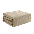 thumbnail image 4 of VCNY Home Square 3-Piece Taupe Textured Grid Pinsonic Quilt Set, Full/Queen, Adult, Unisex, 4 of 5