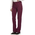 thumbnail image 7 of Cherokee Infinity Women Scrubs Pant, Mid Rise Tapered Leg Drawstring, CK100A, XS, Wine, 7 of 7