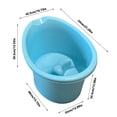 thumbnail image 2 of LPSSTORE Baignoire pour Enfants avec Dossier Trois Positions de Soutien, 2 of 8