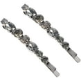 thumbnail image 4 of 2pcs lindas pinzas para el cabello de cristal temperamento de la moda pasadores de pelo pasadores de pelo para mujeres niñas (negro), 4 of 6