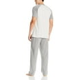 thumbnail image 5 of Hanes Men's Adult X-Temp Short Sleeve Cotton Raglan Shirt and Pants Pajamas Pjs Sleepwear Lounge Set - Grey (Medium), 5 of 6