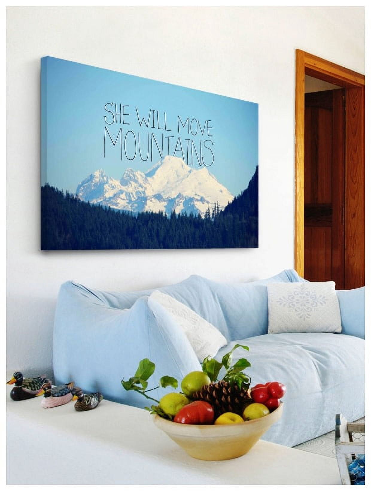 Marmont Hill "She Will Move Mountains" by Robert Dickinson Painting Print on Canvas
