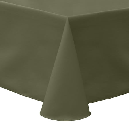 Ultimate Textile (5 Pack) Poly-cotton Twill 108 x 108-Inch Square Tablecloth - for Restaurant and Catering Hotel or Home Dining use Olive Green
