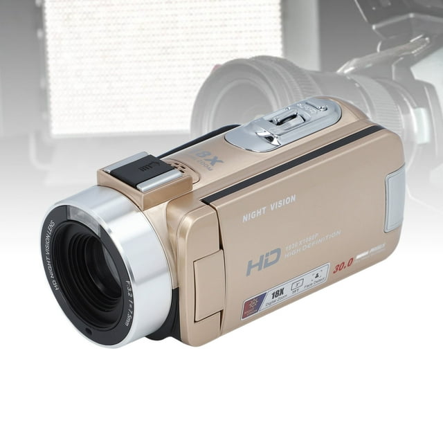 Videocámarae Videocámarae Grabadora de Cámara Digital Full HD 1080p 30mp 3.0 Pulgadas Rotacia de 270 Grados Lcd 18x zoom Videocimara Antivibracia Visión Nocturna