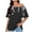 Multicolor, variant on JTZGDY Womens Cotton Oversized Tshirts Funny Stars Printed Summer Boat Neck Off Shoulder Short Sleeve Basic Tunic Tees Tops Loose Fit Streetwear Clothes Gray XXL