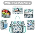 thumbnail image 2 of Pioneer Flower Floral Print Pattern Womens Lunch Box for Work,Insulated Large Lunch Bag for Tween and Teen,Loncheras Para Mujer,Leakproof Adult Lunch Bag for Work,Beach,Travel,Picnic,Camping, 2 of 7