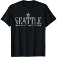 thumbnail image 1 of Playera de Recuerdo de Seattle Washington Ciudad del Puerto del Noroeste del Pacífico para Mujer, 1 of 7