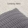 thumbnail image 4 of AOMXGD Boho Decorative Pillow Covers 20"x20" for Living Room Couch Bed Sofa, Stylish Simplicity Home Decor, Soft Corduroy Cushion Home Essentials on Clearance, Gray, 4 of 6