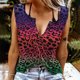 thumbnail image 2 of Blusa sin mangas con estampado de cuello en V informal para mujer a la moda, camisetas sin mangas de verano Fridja  gh5910, 2 of 5