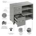 thumbnail image 5 of Bush Business Furniture Hustle Office Storage Cabinet in Platinum Gray, 5 of 7