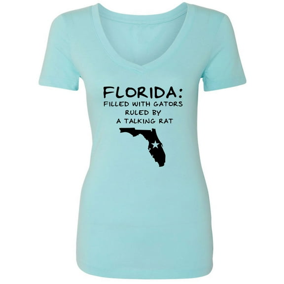 Florida: Filled With Gators Womens V-Neck Tee