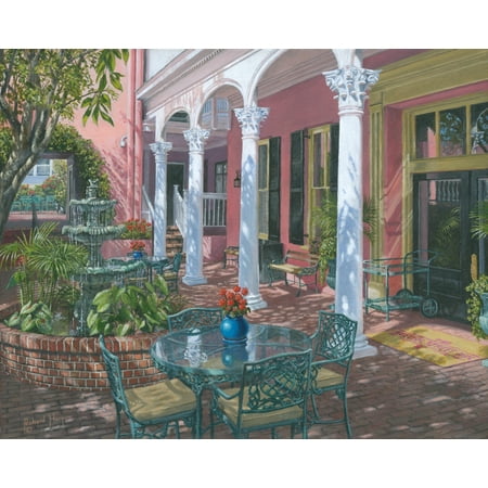Meeting Street 5 Light - Meeting Street Inn Charleston Rolled Canvas Art - Richard Harpum (10 x 5)