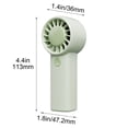 thumbnail image 3 of Mini ventilador portátil de mano | Ventilador de escritorio de bolsillo con aspas de turbina | Ventilador USB ligero para oficina, estudio y viajes, 3 of 9