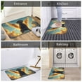 thumbnail image 5 of Rateoe Golden Cloud Winged Dog Pattern Flannel Door Mat Indoor Outdoor Entrance, Waterproof All-Weather Doormat,Fade Resistant, Low Profile Entryway Mat 16x24in, 5 of 7