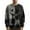 Dark Gray, variant on Unisex Halloween Knit Sweater, Crewneck Cozy Pullover with Spooky Face & Pumpkin Graphics, Durable Polyester Contrast Stitched Long Sleeve Top for Men & Women, Machine Washible(S-XXL)