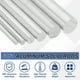 thumbnail image 3 of Uxcell 10pcs 1/8"(3mm) Diámetro 6061 Barras Redondas de Aluminio 16"(406mm) Longitud Barra Sólida de Aluminio para CNC Industrial, Manualidades DIY, Robótica, Plata, 3 of 6