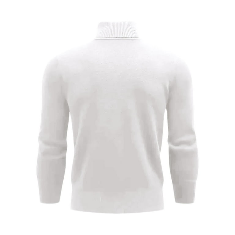 Zimjoy Mens Mock Turtleneck Sweater Long Sleeve Warm Regular Fit