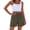 Gold, variant on Summer Plaid Print Shorts for Women Drawstring Elastic Waist Loose Comfort Casual Beach Vacation Bottoms Drawstring High Waisted Wide Leg Checked Shorts Red L
