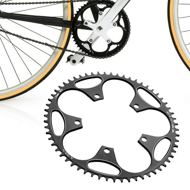 Piñón BCD de 130mm, piezas de reparación de rueda dentada, cadena ancha estrecha para bicicleta, bicicleta redonda Cola Plato de bicicleta