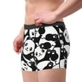 thumbnail image 3 of Wukai Seamless Pattern Cute Panda Print Men’s Underwear Breathable Boxer Briefs,&nbsp;Moisture Wicking & Breathable-Medium, 3 of 7