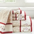 thumbnail image 2 of Gracie Mills 6-Piece Floral Cotton Jacquard Towel Set GRACE-9604 Machine Washable, 2 of 4