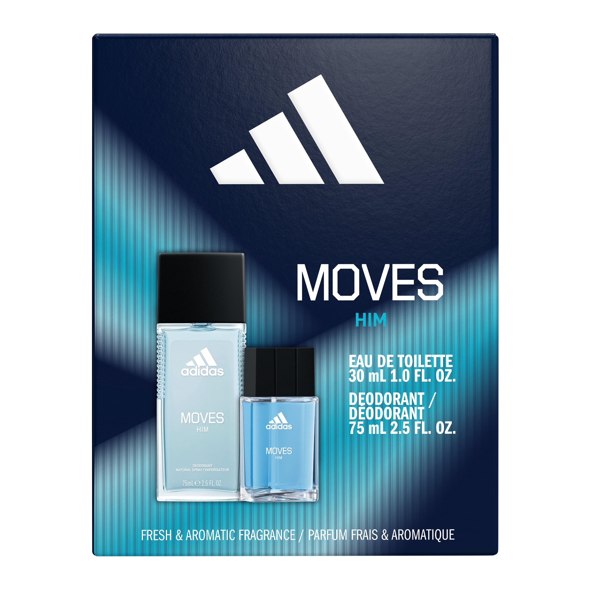 adidas Moves for him giftset including Eau de Toilette and Deo