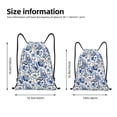 thumbnail image 2 of Gaeub Blue Paisley Drawstring Backpack Bag Sport Gym Sackpack Heavy Duty String Backpack for Men Women-Medium, 2 of 6