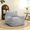 Light Gray + Corduroy + Foam+7, variant on LIANGKA Comfy Bean Bag Chair with Armrests Beige Mini Couch for Bedroom Dorm & Gaming Room