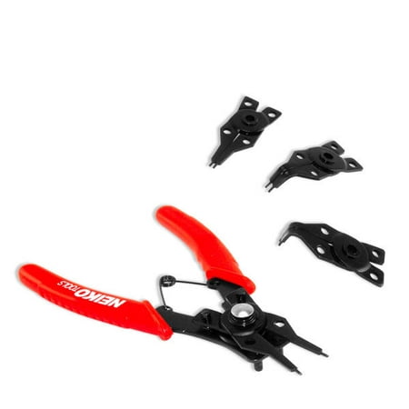 Neiko 02014A 4-Piece Snap Ring Pliers Set (Best Hog Ring Pliers)