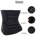 thumbnail image 3 of Women Waist Trainer Neoprene Zipper Double Belt Workout Slimming Trimmer, 3 of 6