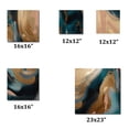 thumbnail image 4 of Designart "Marbled Euphoria Gold and Green II" Abstract Marble Metal Wall Art Prints Set, 4 of 5