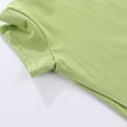 thumbnail image 7 of YOUYEDIAN Summer Tops for Kids Comfortable Cotton Solid Color Short Sleeve Boys Girls T-Shirt Casual Round Neck Basic Tops (Green, 8-9 Years), 7 of 7