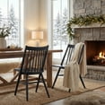 thumbnail image 5 of SAFAVIEH Wren Spindle Dining Chair, Dark Grey, Set of 2 (21 in. W x 21.9 in. D x 33.7 in. H), 5 of 22