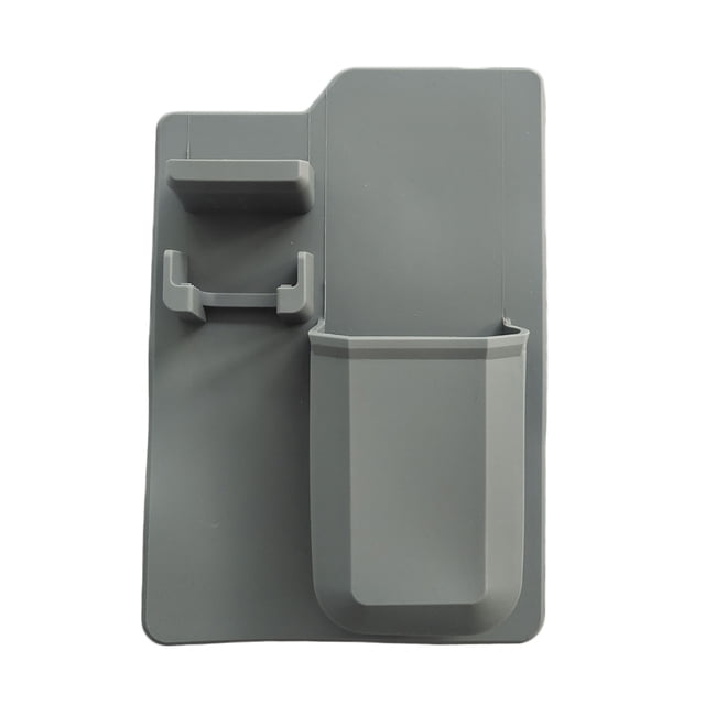 Organizador de cepillo de dientes de succión que ahorra espacio multifuncional soporte de pasta de dientes estante de afeitadora de baño de silicona Sweethay JJ20121-06