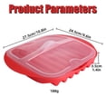 thumbnail image 3 of Microwave Bacon Tray with Splatter Lid - Bpa-Free Cooker for Crispy Bacon & Sausages, Grease Draining Grill Rack, Quick Easy Clean Kitchen Gadget for Breakfast, 3 of 7