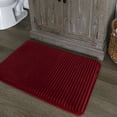 Mainstays Performance Quick Dry Memory Foam Bath Mat, Red Sedona, 17" x